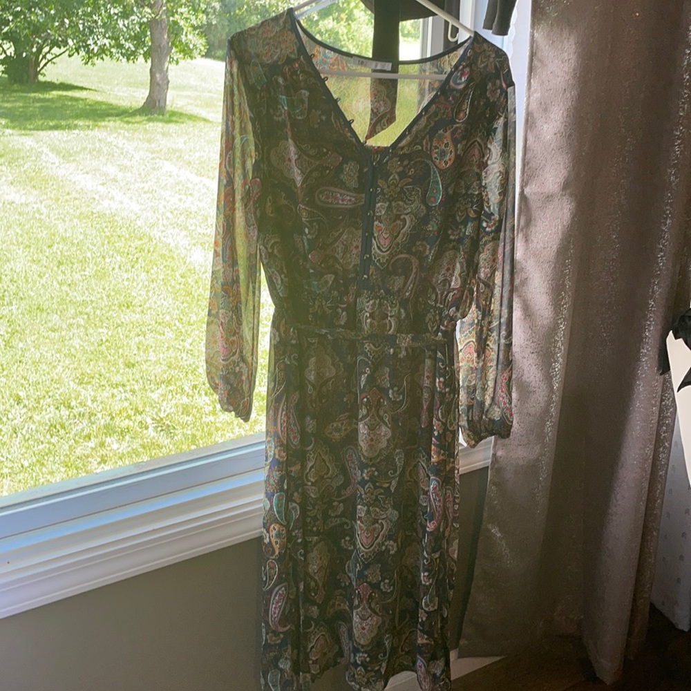 Paisley lined women’s dress size medium